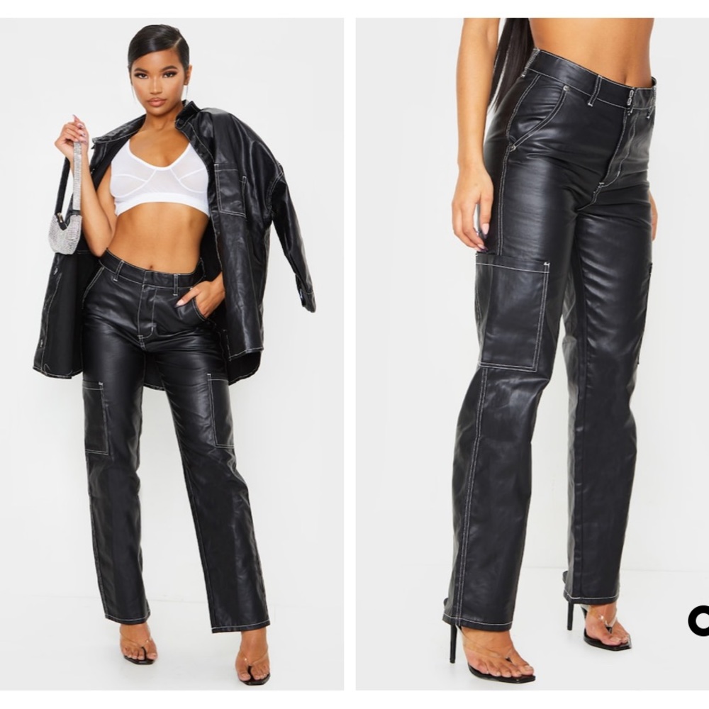 Prettylittlething Faux leather pants